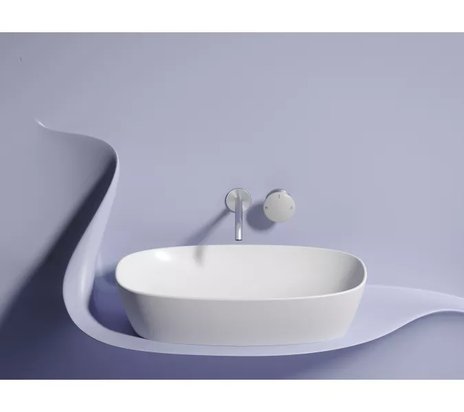 Умывальник чаша Ceramica Nova накладная овальная (цвет Белый Матовый) Element 600*380*138мм, Выбрать цвет: Белый матовый, изображение 7