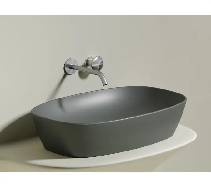 Умывальник чаша Ceramica Nova накладная овальная (цвет Антрацит Матовый) Element 600*380*138мм, Выбрать цвет: Антрацит матовый, изображение 7