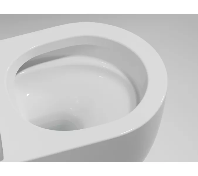 Подвесной унитаз Ceramica Nova Modena  Rimless, Выбрать цвет: Белый, изображение 7