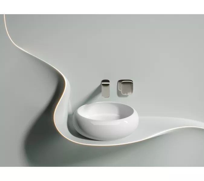 Умывальник чаша Ceramica Nova накладная круглая Element 360*360*120мм, Выбрать цвет: Белый, изображение 7
