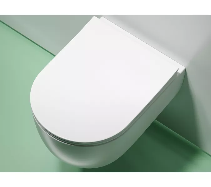 Подвесной унитаз Ceramica Nova Modena  Rimless (цвет Белый Матовый), Выбрать цвет: Белый матовый, изображение 3