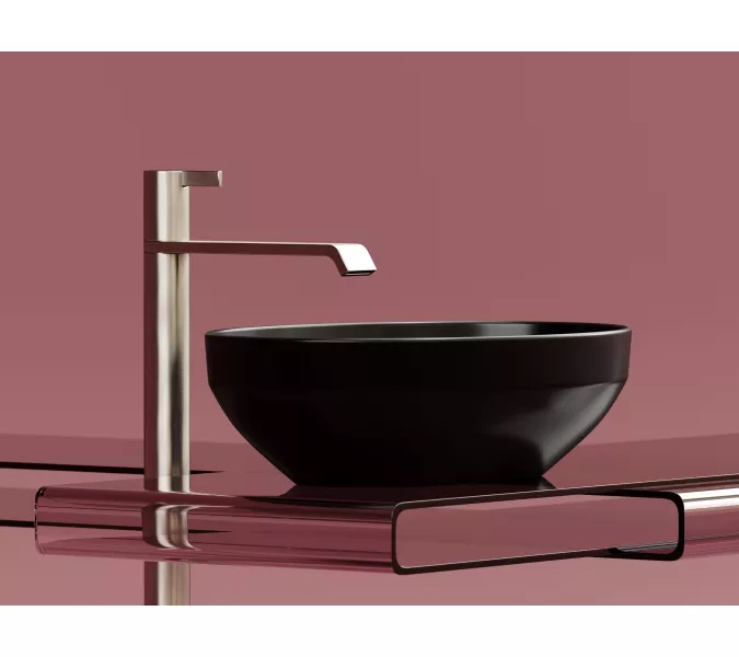 Умывальник чаша Ceramica Nova накладная овальная (цвет Черный Матовый) Element 502*363*145мм, Выбрать цвет: Черный, изображение 8