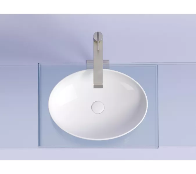 Умывальник чаша Ceramica Nova накладная овальная Element 502*363*145мм, Выбрать цвет: Белый, изображение 9