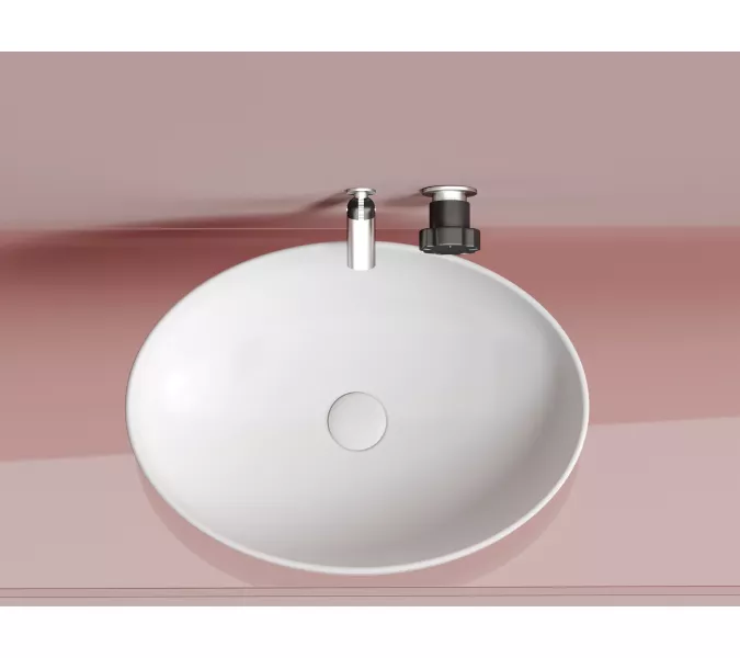 Умывальник чаша Ceramica Nova накладная овальная (цвет Белый Матовый) Element 502*363*145мм, Выбрать цвет: Белый матовый, изображение 9