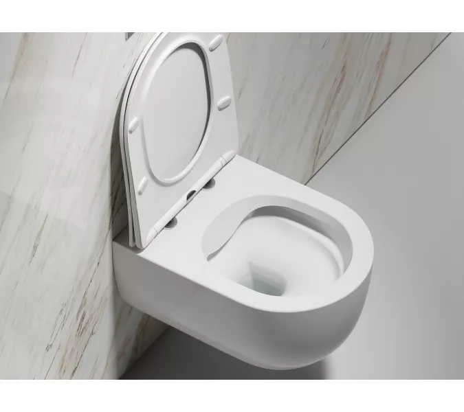 Подвесной унитаз Ceramica Nova Modena  Rimless, Выбрать цвет: Белый, изображение 9