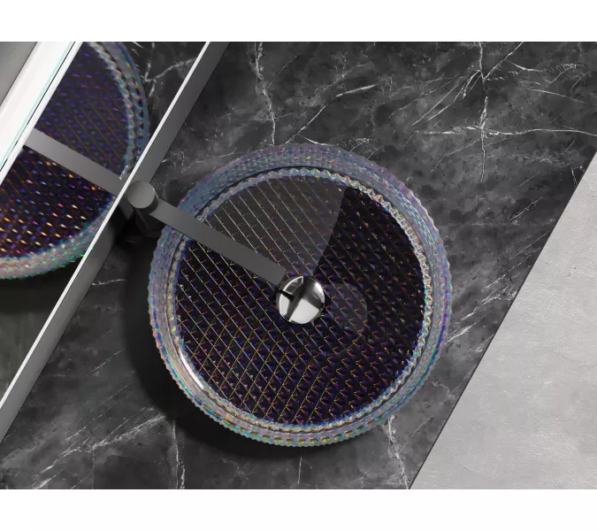 Умывальник чаша Ceramica Nova накладная круглая (цвет неон) Cristal 360*360*112мм, Выбрать цвет: Неон, изображение 9