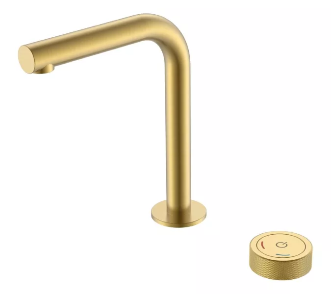 Смеситель автоматический для умывальника BOHEME TECH MATT GOLD 158-MG, Выбрать цвет: Золото матовое