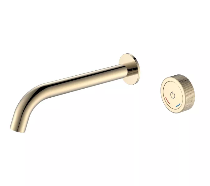 Смеситель автоматический для умывальника BOHEME TECH GOLD 158/2-G, Выбрать цвет: Золото