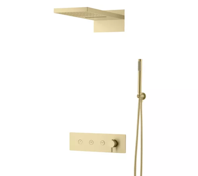 Встраиваемая  душевая система Boheme FUSION 130-MG MAT GOLD, Выбрать цвет: Золото