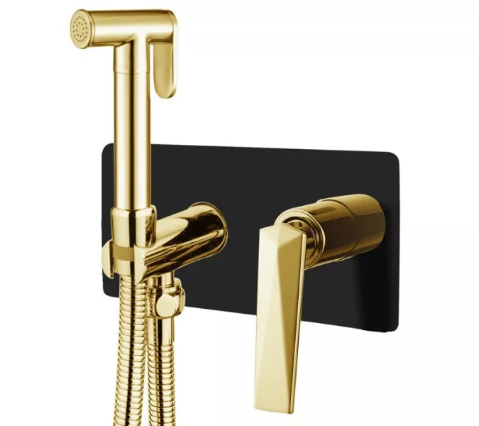 Гигиенический душ  BOHEME Venturo 387-B, Выбрать цвет: Золото/черный