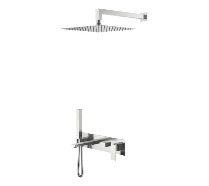 Душевые системы: Душевая система встраиваемая  Boheme Qubic 474-NB Brushed Nickel 1 в магазине Акватория