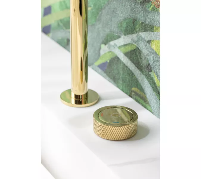 Смеситель автоматический для умывальника BOHEME TECH GOLD 158-G, Выбрать цвет: Золото, изображение 4