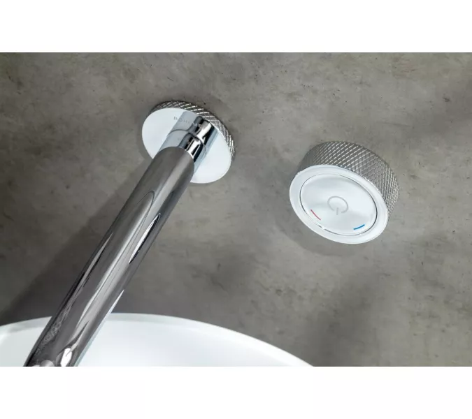 Смеситель автоматический для умывальника BOHEME TECH CHROME 158/2-CR, Выбрать цвет: Хром, изображение 4