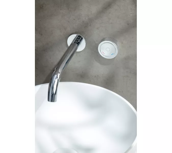 Смеситель автоматический для умывальника BOHEME TECH CHROME 158/2-CR, Выбрать цвет: Хром, изображение 3