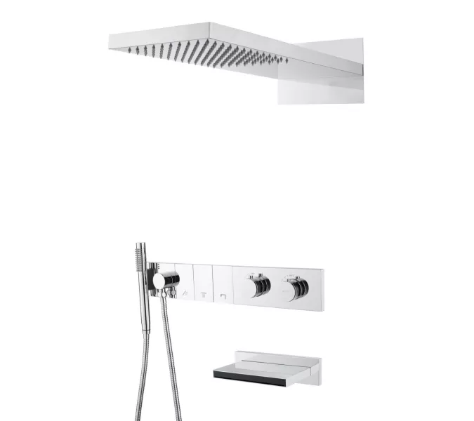 Встраиваемая  душевая система  Boheme ZODIAC 133-2-CR хром, Выбрать цвет: Хром