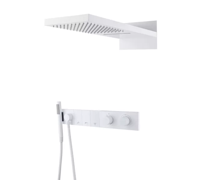 Встраиваемая  душевая система  Boheme ZODIAC 133-MW матовый белый, Выбрать цвет: матовый белый