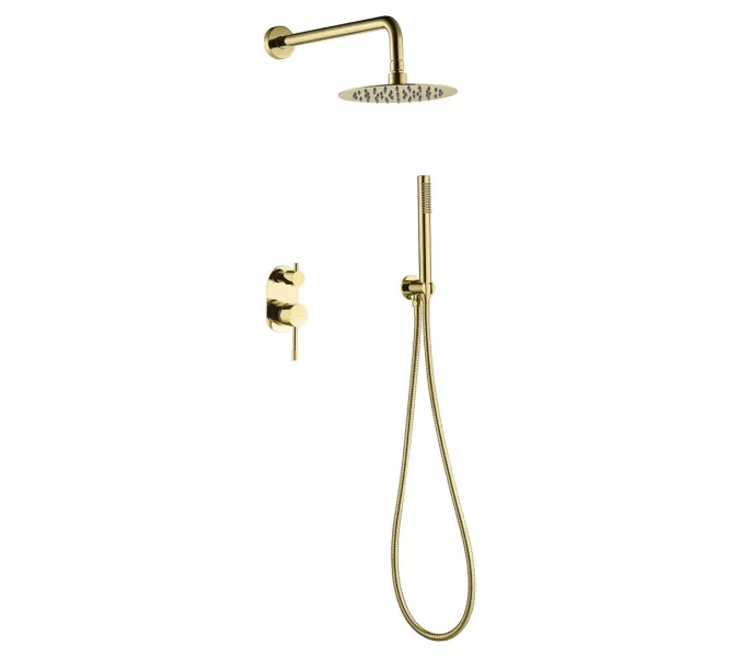 Душевая система встраиваемая BOHEME UNO 464-G, Выбрать цвет: Золото