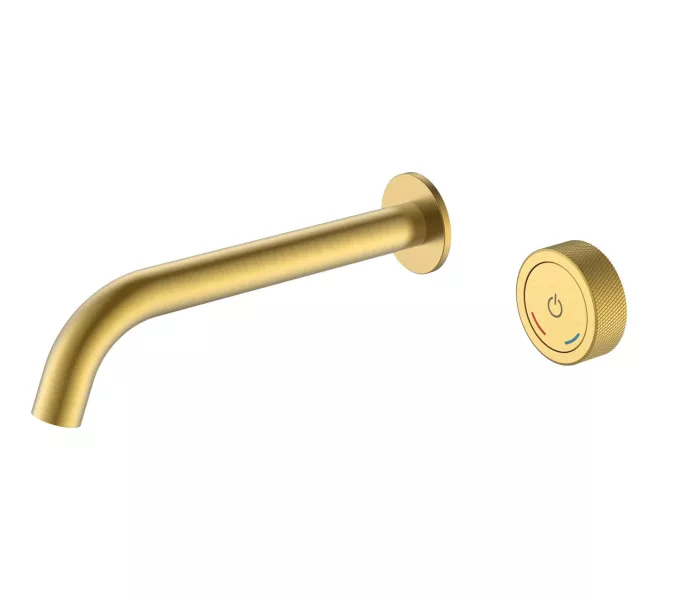 Смеситель автоматический для умывальника BOHEME TECH MATT GOLD 158/2-MG, Выбрать цвет: Золото матовое