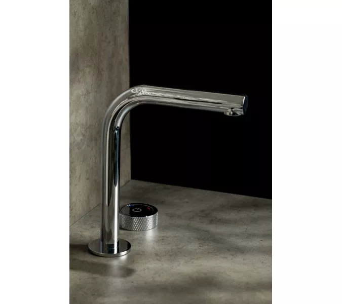 Смеситель автоматический для умывальника BOHEME TECH CHROME 158-CR, Выбрать цвет: Хром, изображение 3