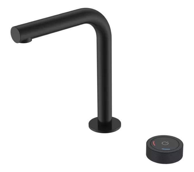 Смеситель автоматический для умывальника BOHEME TECH BLACK 158-B, Выбрать цвет: Чёрный