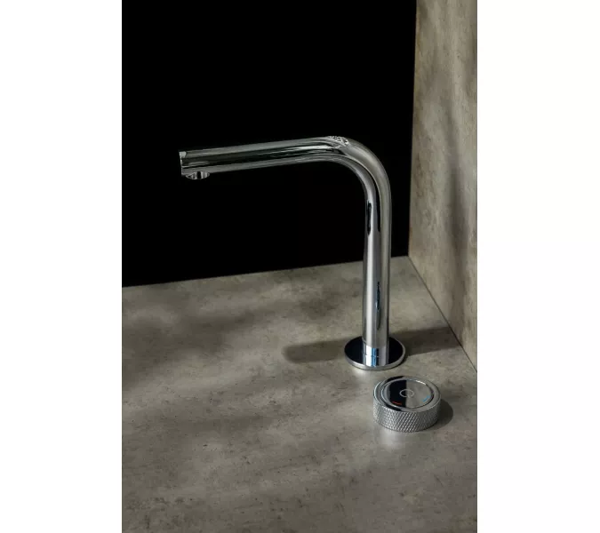 Смеситель автоматический для умывальника BOHEME TECH CHROME 158-CR, Выбрать цвет: Хром, изображение 4