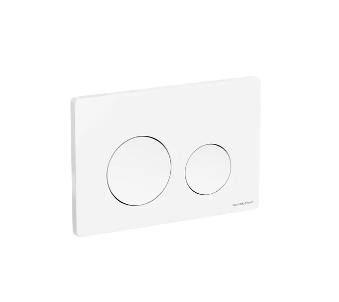 Кнопка смыва CERAMICANOVA Balance, клавиши Circle, цвет белый глянцевый, арт. CN12-001W, Выбрать цвет: Белый глянцевый, изображение 2