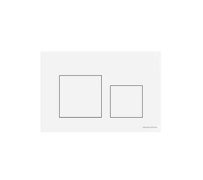 Кнопка смыва CERAMICANOVA Balance, клавиши Square, цвет белый глянцевый, арт.CN12-002W, Выбрать цвет: Белый глянцевый