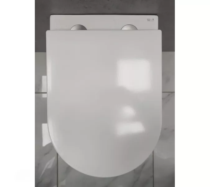 Унитаз подвесной WW NESENBACH 004 GL-WT, изображение 6