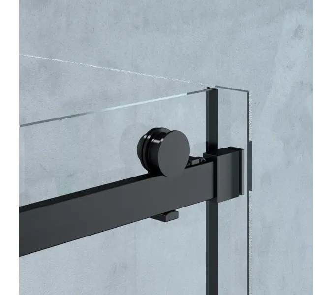 Душевой угол  CEZA'S120B  Ceruttispa без поддона (90x120x195), Цвет профиля: Черный, Выбрать размер: 120x90, изображение 9