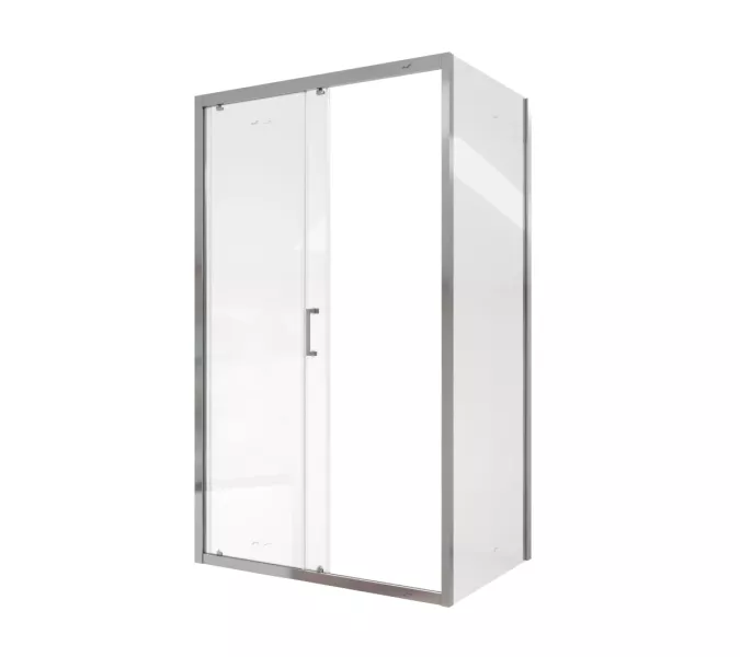 Душевой угол  GLORIA120  Ceruttispa без поддона (80x120x195), Цвет профиля: Хром, Выбрать размер: 80х120, изображение 7