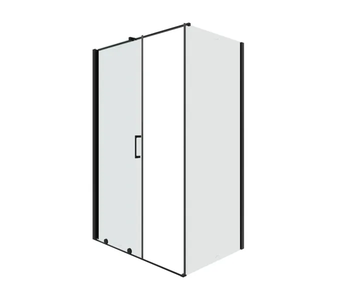 Душевой угол  PREMIATA B 120-8  Ceruttispa без поддона (90x120x195), Цвет профиля: Черный, Выбрать размер: 120х90, изображение 5