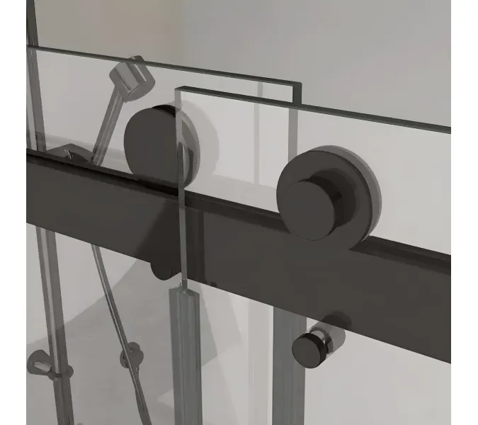 Душевой угол  CEZA'S120B  Ceruttispa без поддона (90x120x195), Цвет профиля: Черный, Выбрать размер: 120x90, изображение 8