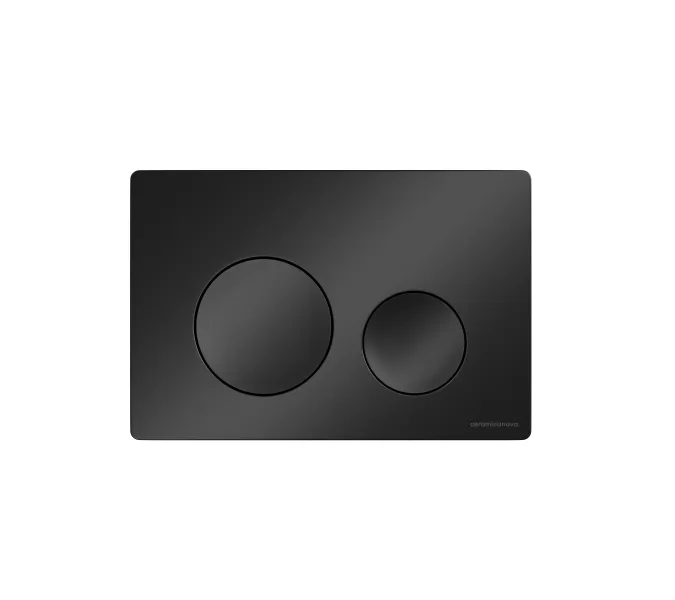 Кнопка смыва CERAMICANOVA Balance, клавиши Circle, цвет черный матовый, арт. CN12-001MB, Выбрать цвет: Черный матовый