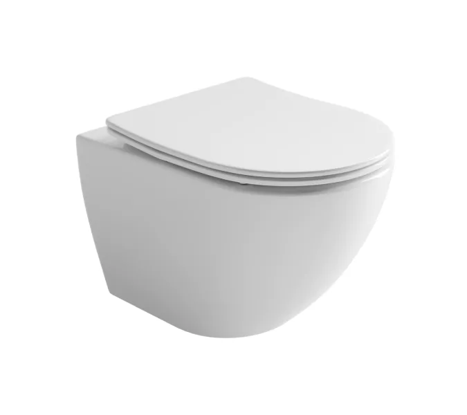 Подвесной унитаз CERAMICANOVA Metropol безободковый, смыв торнадо, Выбрать цвет: Белый