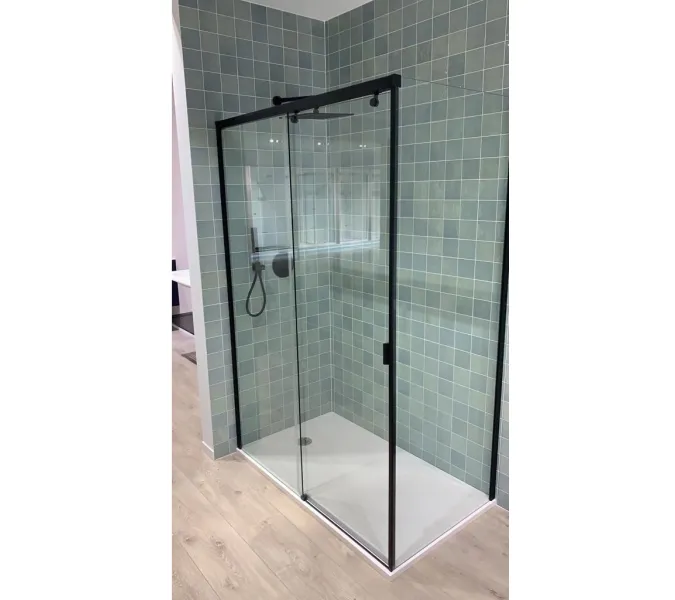 Душевой угол MARBELLA 120B L/R  Ceruttispa без поддона (80x120x190), Цвет профиля: Черный, Выбрать размер: 120х80, Ориентация: левая, изображение 10