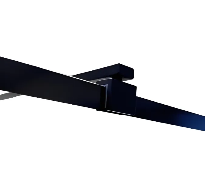 Душевая перегородка  MUZA T80/100 Ceruttispa без поддона (80x195), Цвет профиля: Черный, Выбрать размер: 80, изображение 10