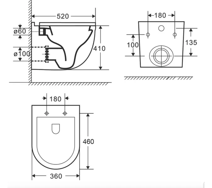 Унитаз подвесной Weltwasser WW SK Heimbach 043 GL-WT безободковый, с микролифтом, белый глянец, Выбрать цвет: Белый, изображение 7