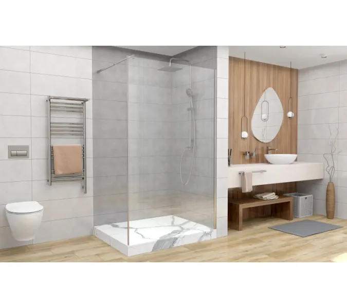 Душевая перегородка AvaCan MC100/110/120, Цвет стекла: прозрачное, Цвет профиля: Хром, Выбрать размер: 120