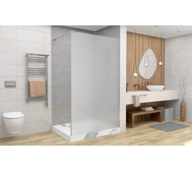 Душевая перегородка AvaCan MC 100/110/120 MT, Цвет стекла: матовое, Цвет профиля: Хром, Выбрать размер: 110