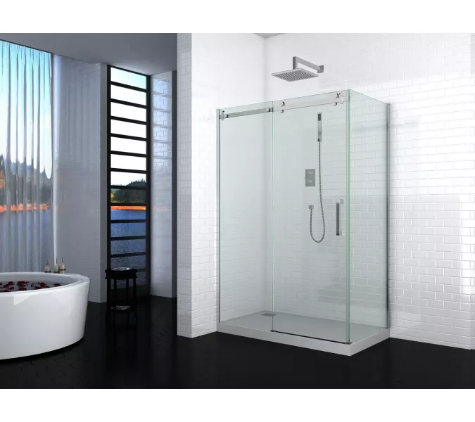 Душевой угол  CEZA'S120  Ceruttispa без поддона (90x120x195), Цвет профиля: Хром, Выбрать размер: 120х90, изображение 5
