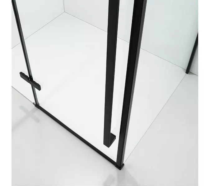 Душевой угол C1A  Ceruttispa без поддона (120x90x195), Цвет профиля: Черный, Выбрать размер: 120х90, изображение 10