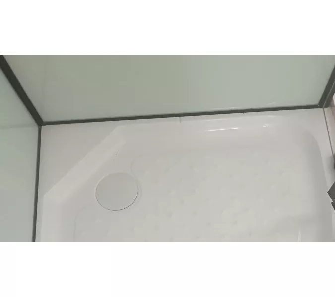 Кабина KORRA90B душевая без крыши Ceruttispa (90x90x205), Цвет профиля: Черный, Тип поддона: Низкий, изображение 13