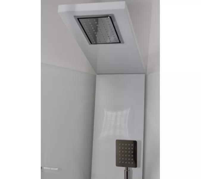 Кабина CHIKA901T душевая без крыши Ceruttispa (90x90x215-225), Цвет профиля: Хром, Тип поддона: Низкий, изображение 10