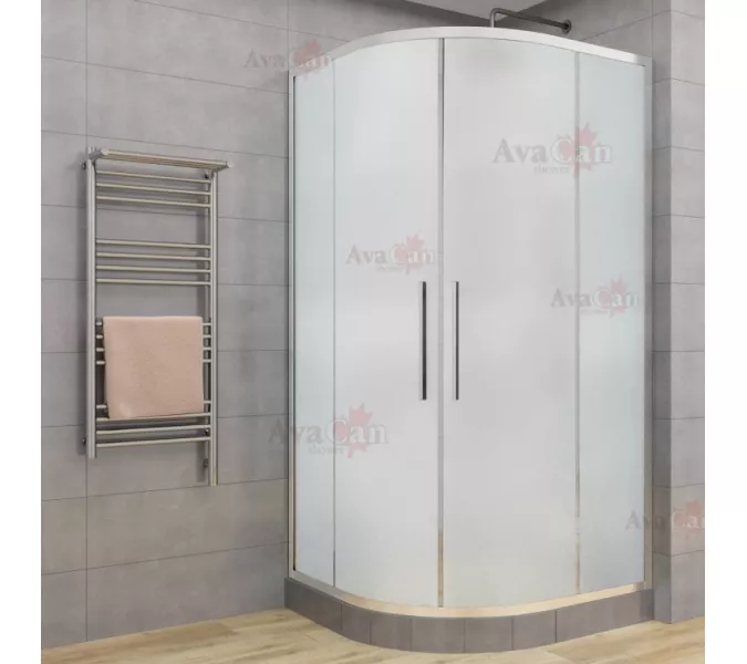 Душевой уголок AvaCan HC 80/90/100/120 MT, Цвет стекла: матовое, Цвет профиля: Хром, Выбрать размер: 80х80