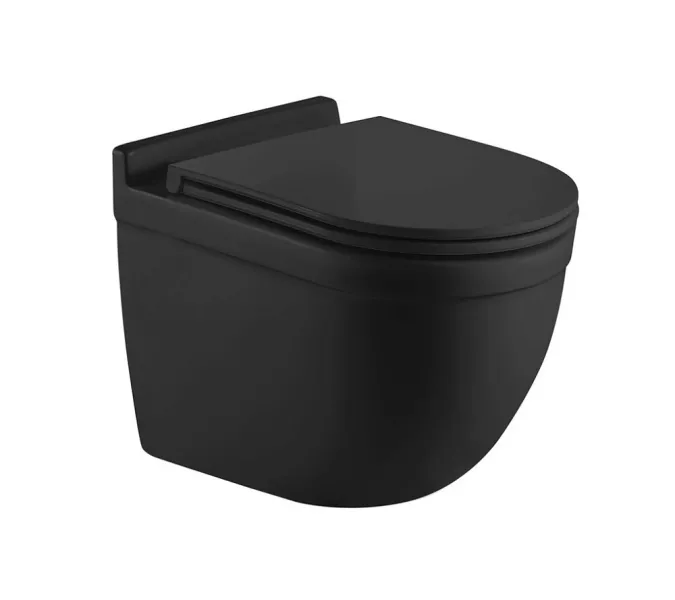 Унитаз подвесной WeltWasser WW HEIMBACH 043 MT-BL черный матовый, Выбрать цвет: Черный