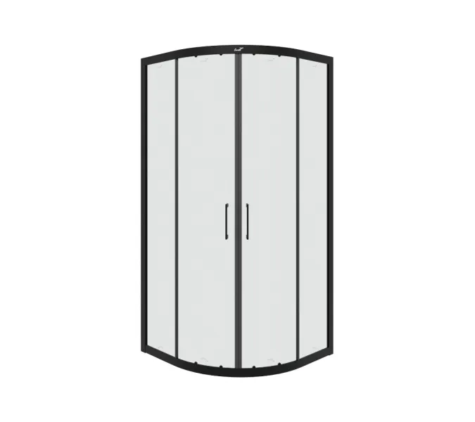 Душевое ограждение Ceruttispa  VIVA90B/100B  без поддона (90x90/100х100), Цвет профиля: Черный, Выбрать размер: 90х90, изображение 2