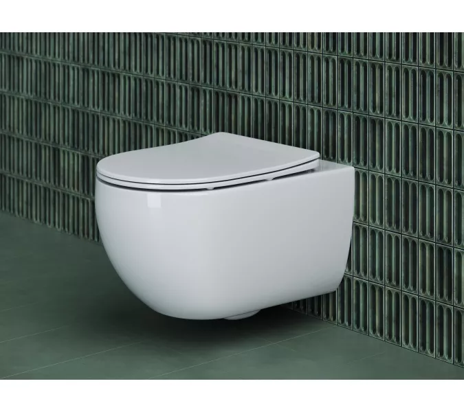 Подвесной унитаз CERAMICANOVA Long Rimless, изображение 2
