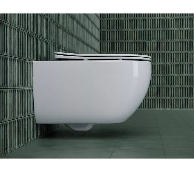 Подвесной унитаз CERAMICANOVA Long Rimless, изображение 3