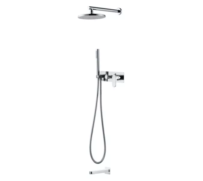 Душевая система встраиваемая  Boheme Spectre 454-2-CR металл глянцевая, Выбрать цвет: Хром