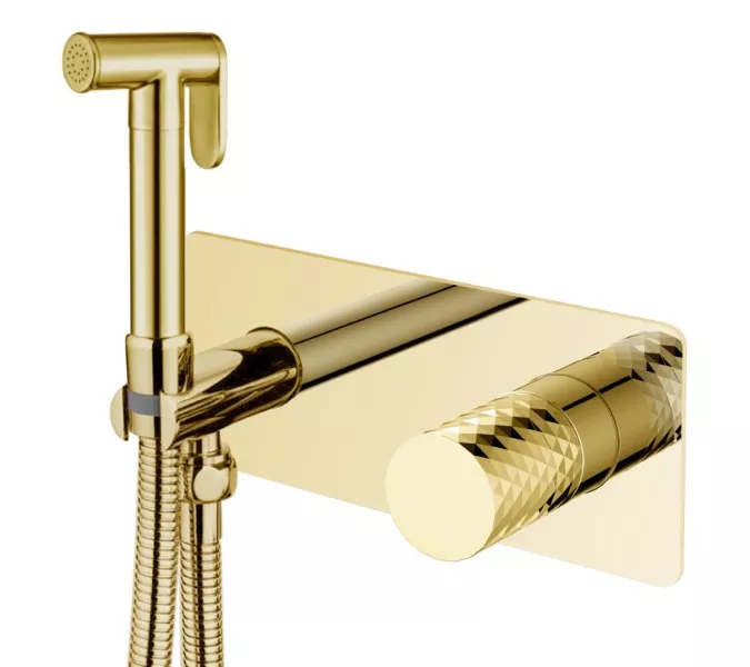 Душ гигиенический Boheme STICK DIAMOND 127-GG, Выбрать цвет: Золото